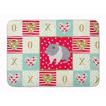 Carolines Treasures 19 x 27 in. South African Hamster Love Machine Washable Memory Foam Mat CK5442RUG